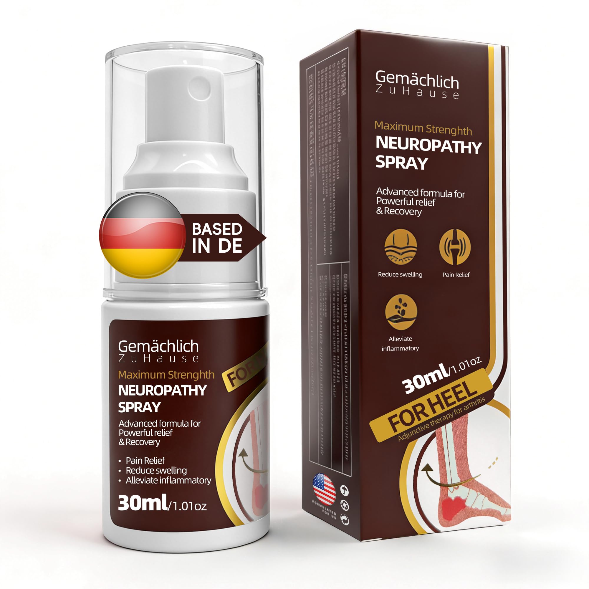 NDC Listed Knee Pain Relief Arnica Spray - Maximum Strength Arnica for Bone on Bone Sensation - Deep Warming Mist for Meniscus Stiffness Swelling and Bruises - Quick Dry for Runners 30 mL — Amazon image 10