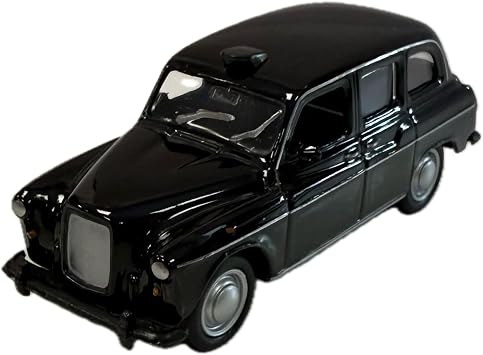 London Black Taxi Mini Model Made of Die Cast Metal and Plastic Parts with Pull Back & Go Action