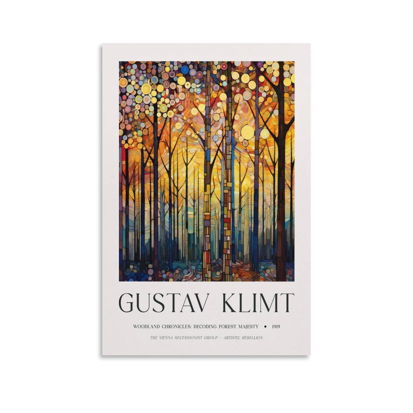 Gustav Klimt Flower Garden Plant Poster For Room Aesthetic Canvas Wall Art Bedroom Decor 20x30inch(50x75cm)