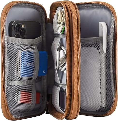 Miniatura 3 de Organizador electrónico para cable de viaje, bolsa organizadora electrónica, funda organizadora de accesorios electrónicos impermeable para banco de