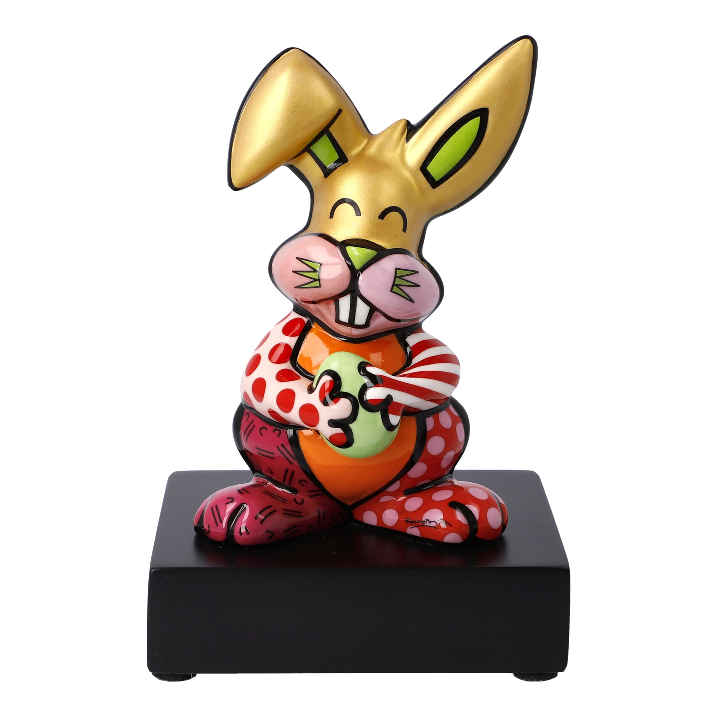 Goebel Pop Art figurka dekoracyjna, porcelana, 14 cm, pomarańczowa
