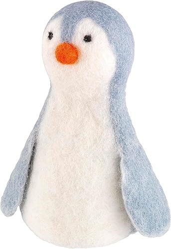 Cilio Lana de comercio justo acogedoracalentadora para huevos duros, 5 pulgadas de alto, grisblanco