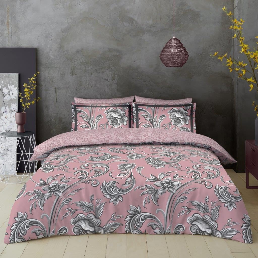 Gc Gaveno Cavailia Printed Ryder Duvet Cover Set King With Reversible Bedding Bed Set Pollycotton Quilt Cover from B&Q