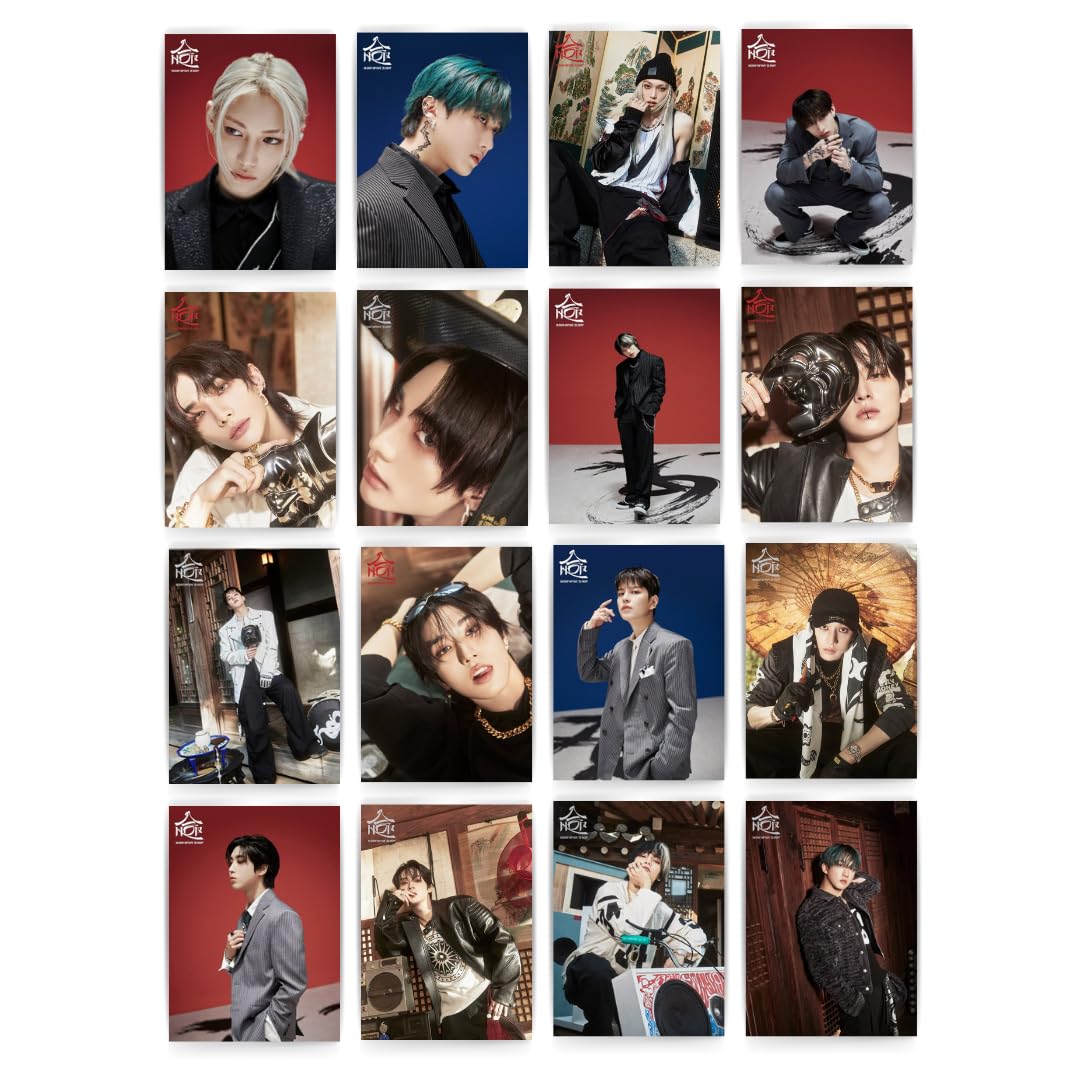 Stray Kids Hop K-pop Photocards Pack of 16 – 16 Stray Kids Hop