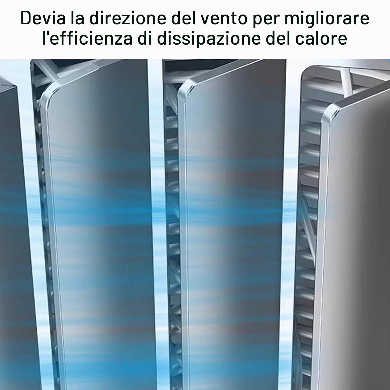 Deflettore di Flusso dell'unità Esterna del Condizionatore d'Aria Deflettore dell'Aria Esterna della Macchina Deflettore della Serranda in Acciaio Inox Coperchio della Guida(43cm/17in)