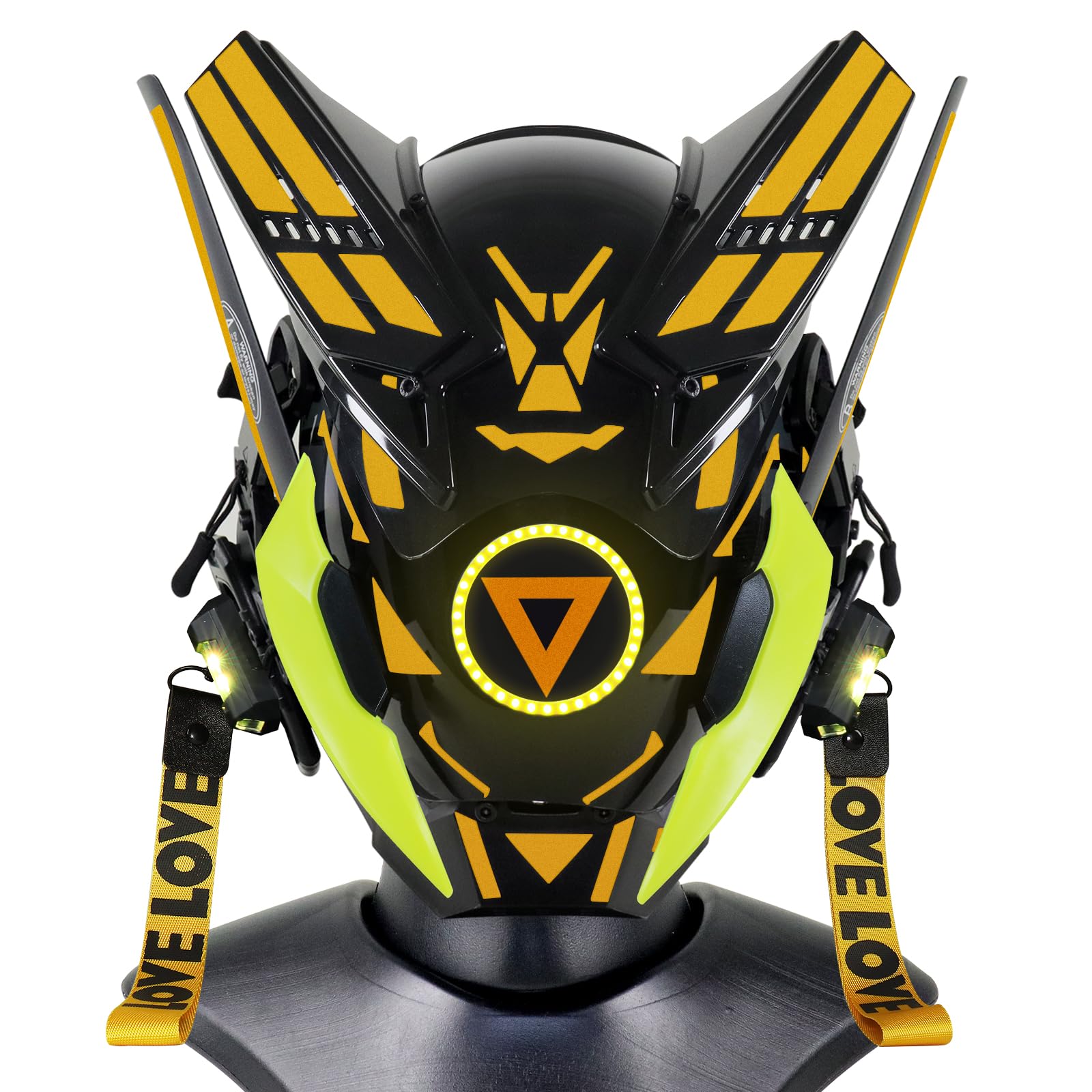 Punk Gothic Cyber Mask for Men Techwear Futuristic Full Face Mask Christmas Cosplay Costume Accessory