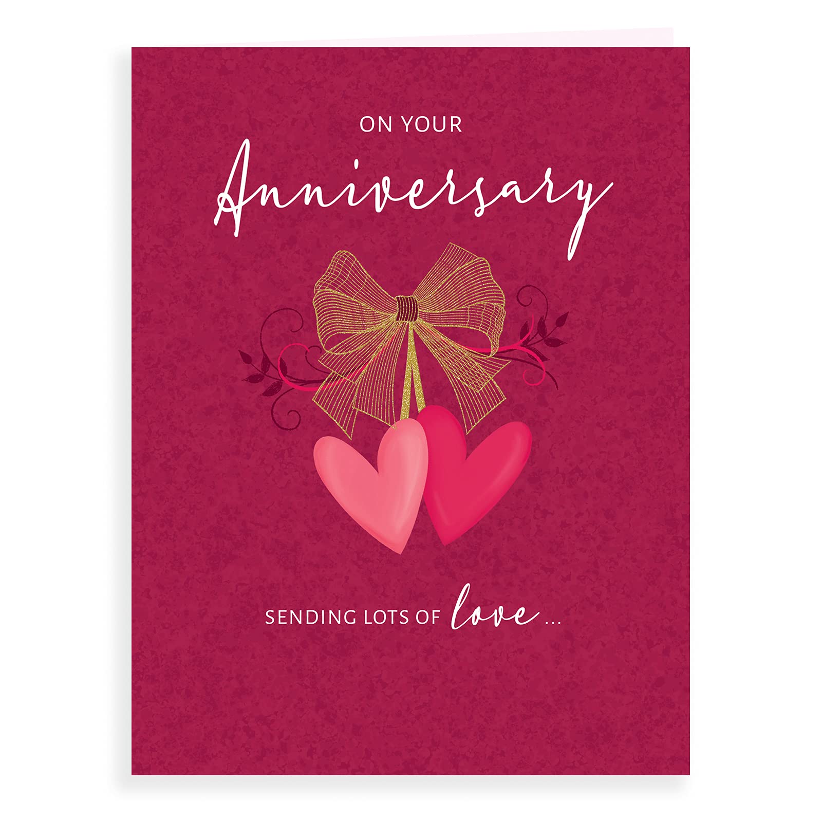 Koko Designs Luxury Beautiful Contemporary On Your Anniversary Card - 8 x 6 inches,K70069