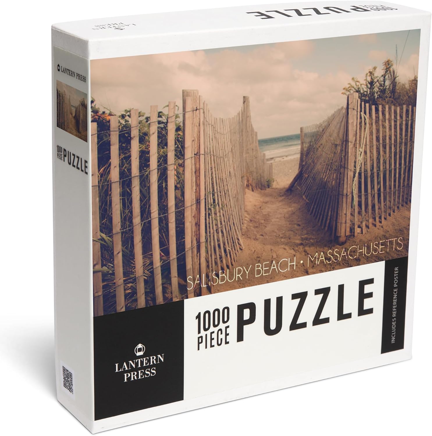 Salisbury Beach, Massachusetts, Sandy Trail to Beach (1000 Piece Puzzle, Challenging Jigsaw Puzzle for Adults, Made in USA)