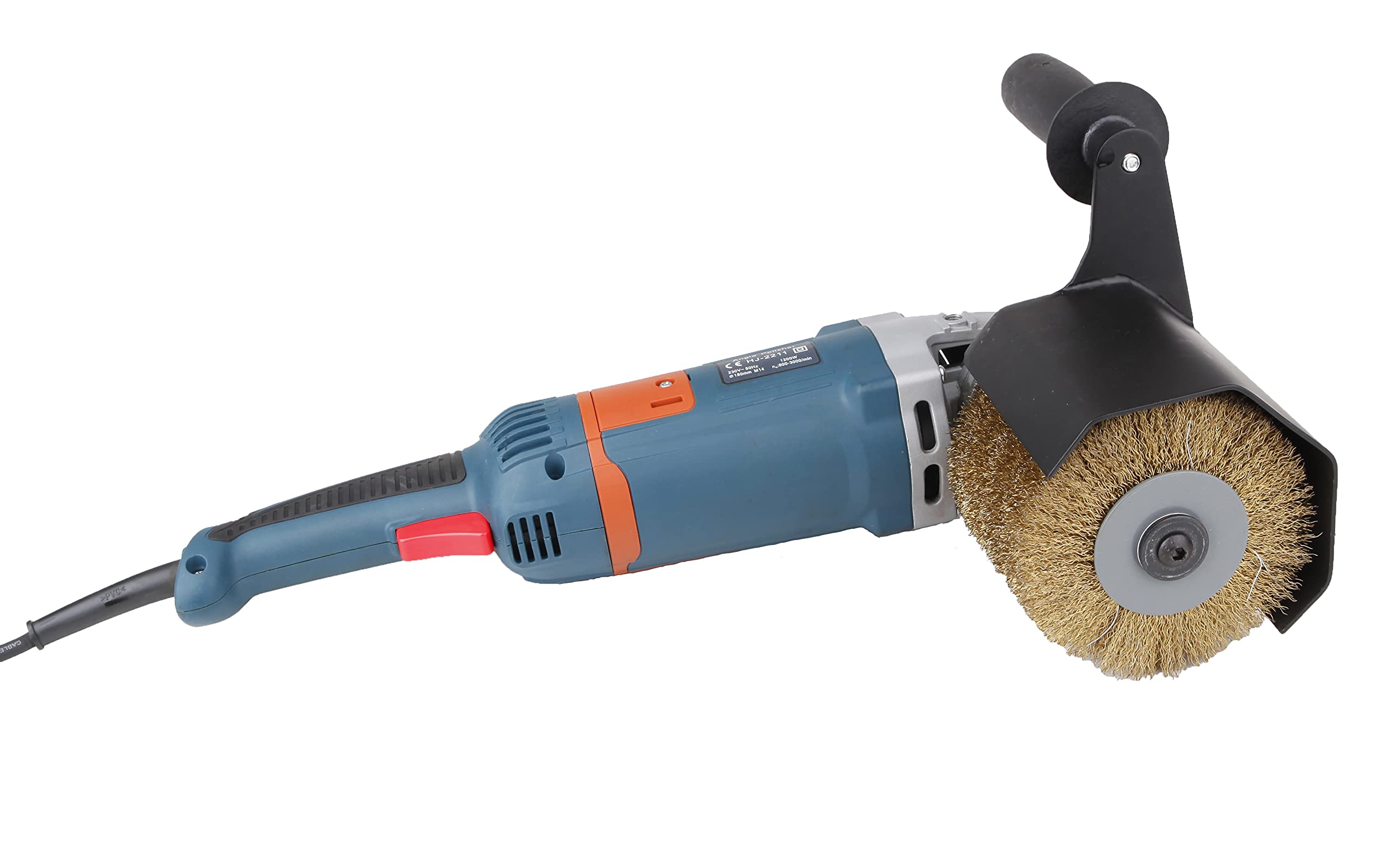 Aidelife Brosse en fibre synthétique pour la préparation de surfaces planes en métal et en bois et pour le lustrage de métaux bruts pour rénovateur extérieur à brosse Ø120x100