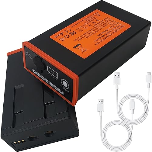 2-Pack for Edge Battery Pack,5000mAh Power Mag Rechargeable Lithium Battery for Edge, Edge 2, Edge Pro, Edge 2 Pro Trail Hunting Cameras (Include Type-C Cable)