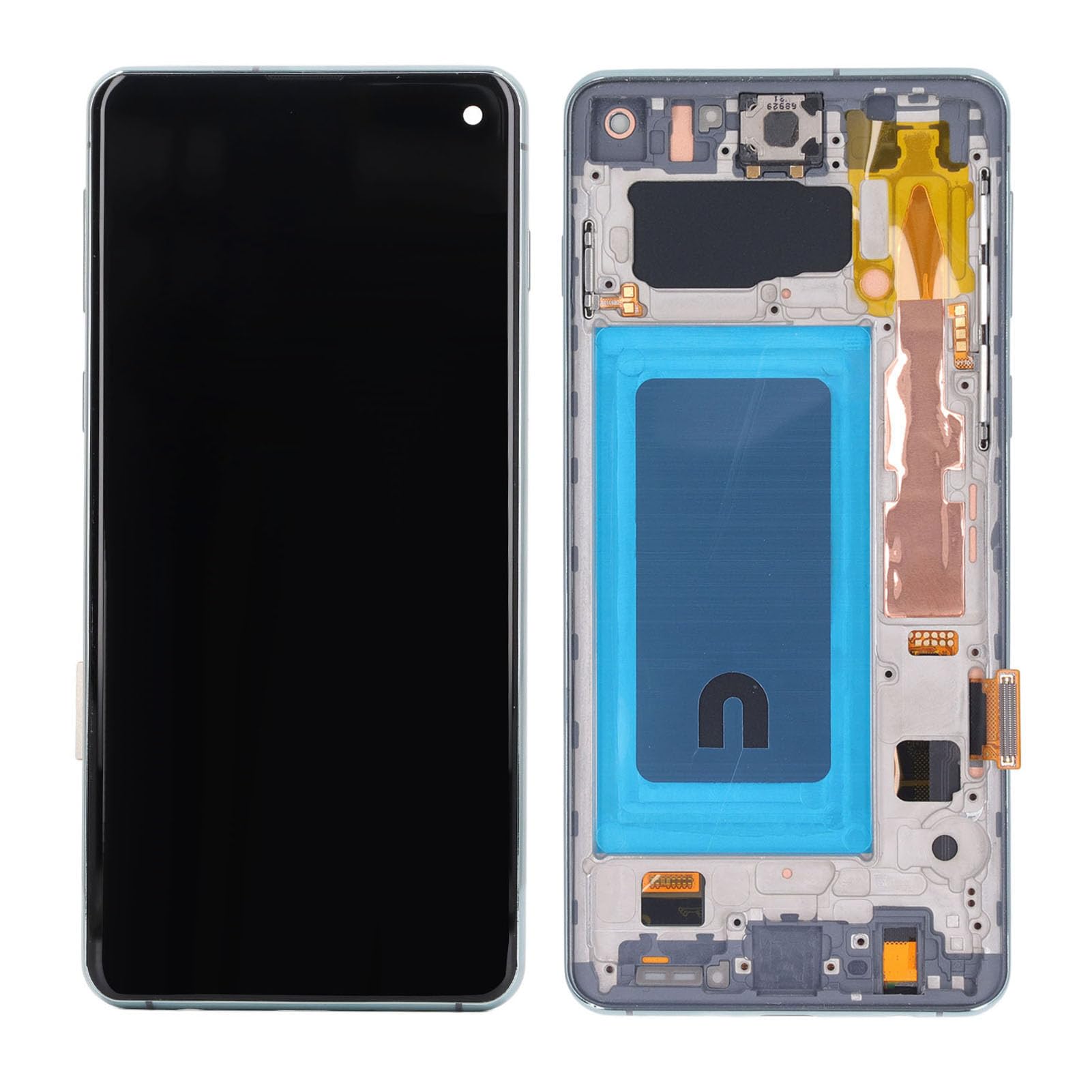 TFT Screen Replacement for Galaxy S10 6.05in with Frame, Touch Screen LCD Display Digitizer Assembly Professional Repair Tool Without Fingerprint Function for DIY Enthusiasts