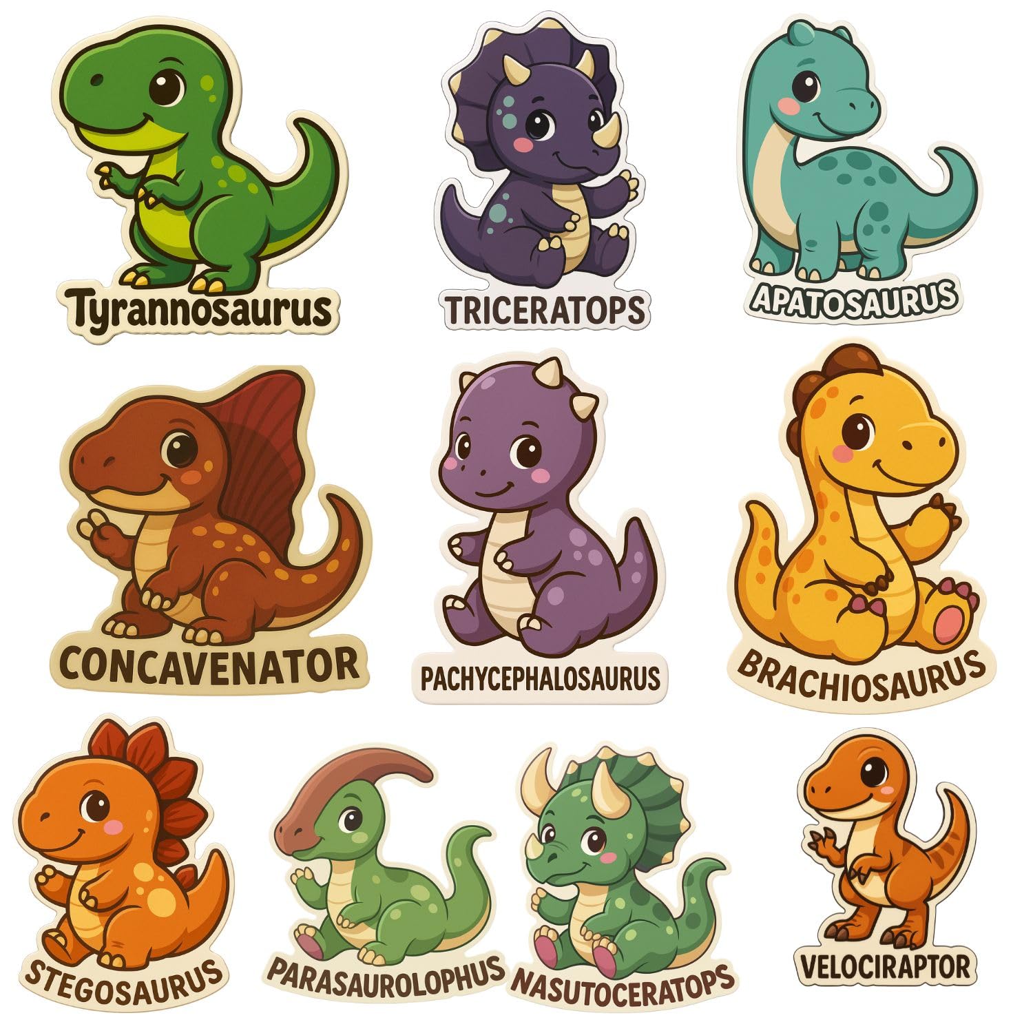 RufaStories Dinosaur Fridge Magnets for Kids – 10 Pieces Strong, Waterproof, Durable Dino Magnets for Refrigerator, Almirah, Whiteboard, Fun Educational Magnets for Toddlers-image-45