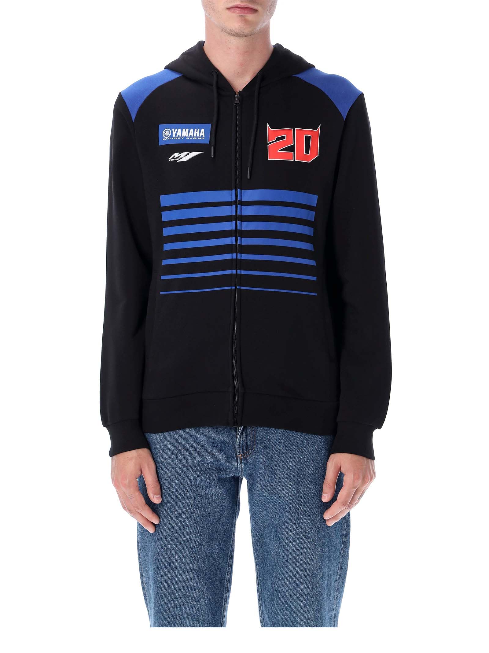 Fabio Quartararo Sweat a Capuche Zip 20 Dual Yamaha Factory Officiel MotoGP