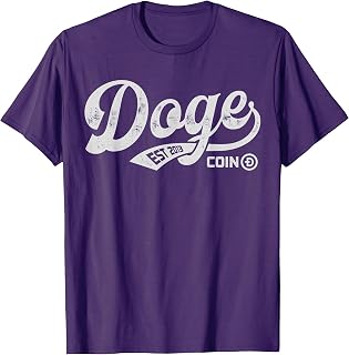 Dogecoin Doge Coin Retro Vintage Logo Crypto Currency Meme T-Shirt