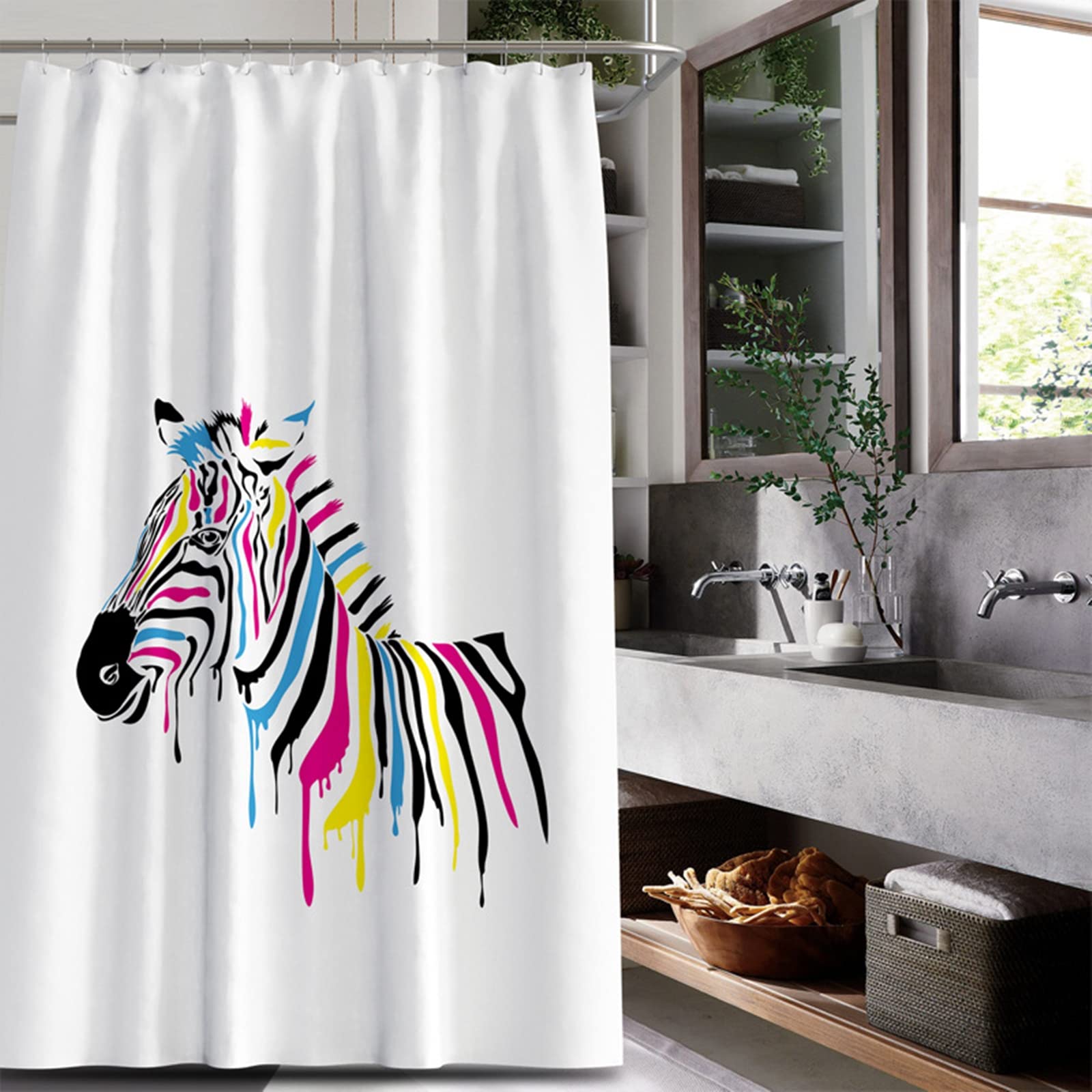 Rideau douche polyester haut de gamme KnSam grand format 240x200cm