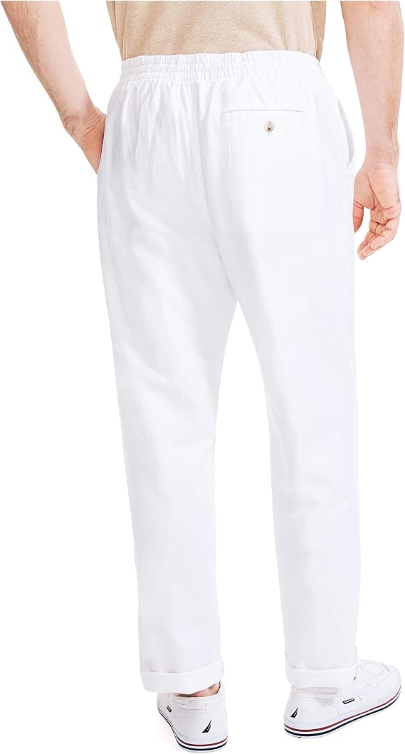Classic Fit Drawstring Linen Pant 