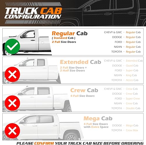 Miniatura 3 de M-AUTO Estribos de repuesto de 6 pulgadas para Chevrolet Silverado GMC Sierra 1500 2500HD 3500HD 3500HD 2007-2018, estilo de fábrica, cromado