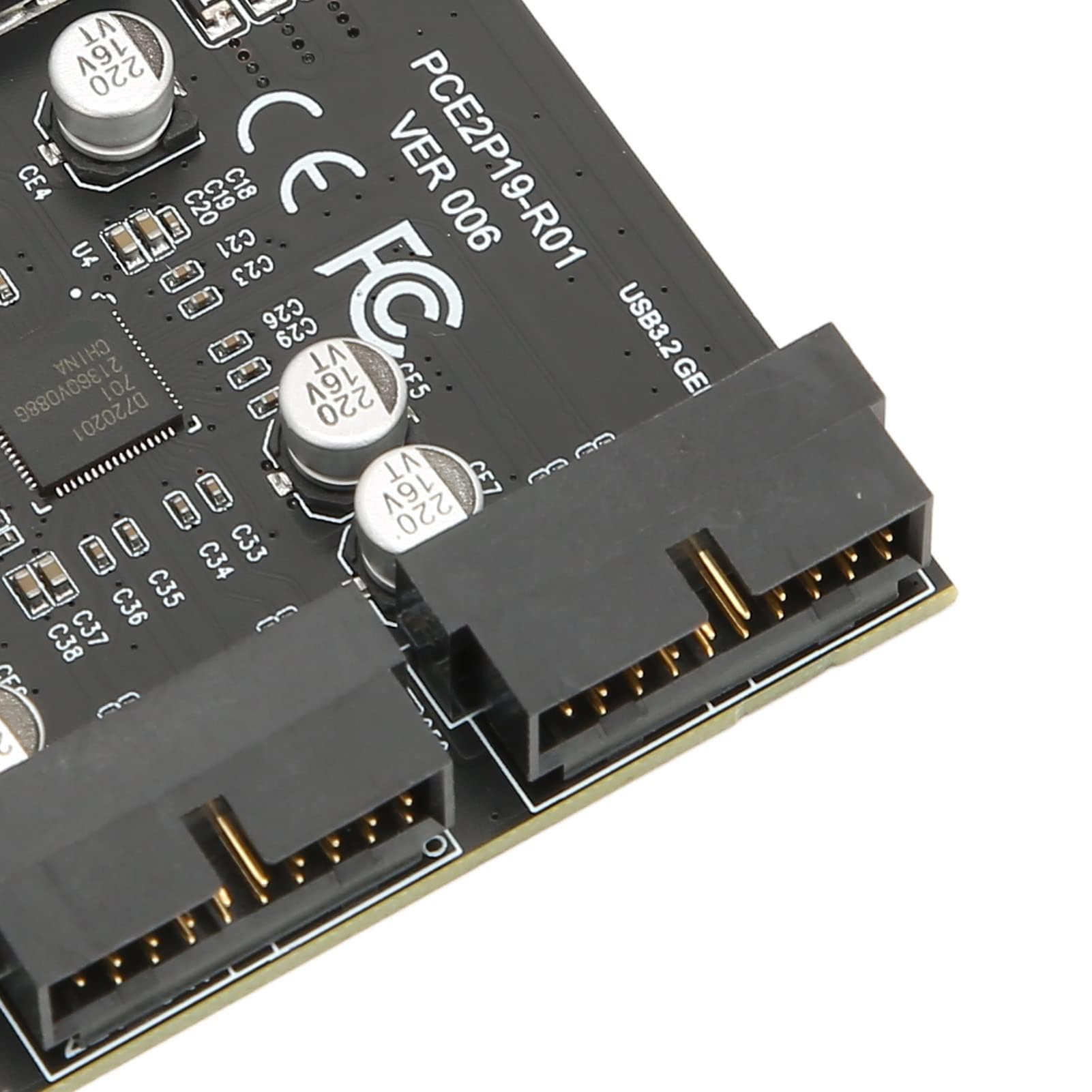Carte d'extension USB 3.2 GEN 1 19PIN PCI Express (PCIe) pour Ordinateur de Bureau