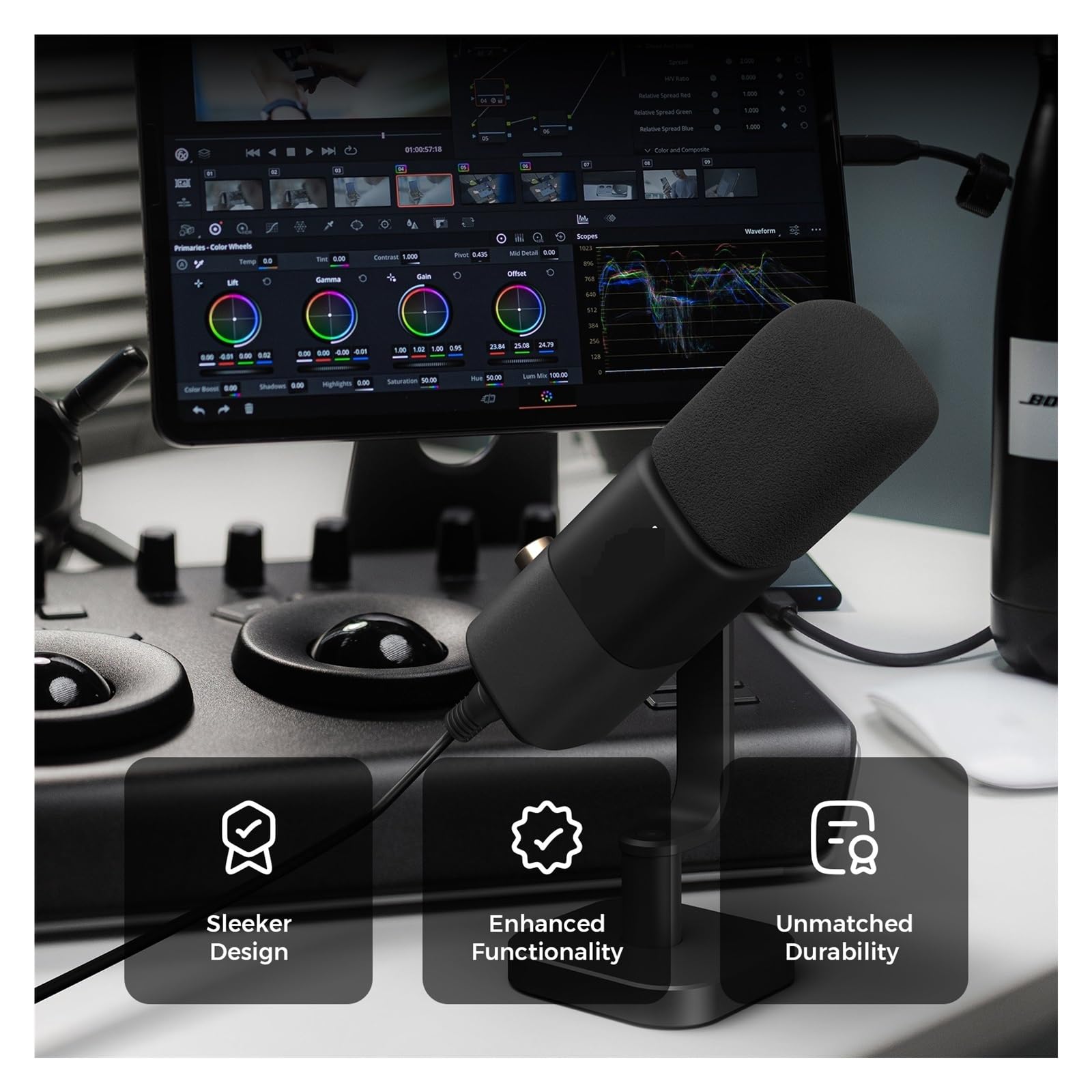 Wysięgnik Mikrofonu Dynamicznego USB XLR Profesjonalny Mikrofon Do Komputera PC Do Gier, Studia, Nagrywania Podcastów, Strumieniowania