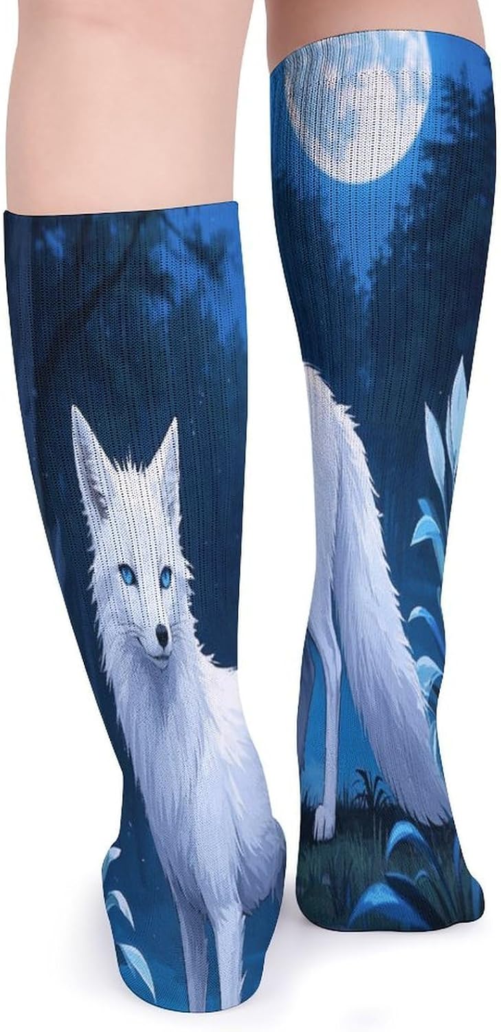 Arctic Fox Crew Socks High Stocking Thermal Socks | Tube Socks-Breathable-Moisture-Soft-wicking for Hospital Pilates Yoga for women men Grippy for office and daily walking