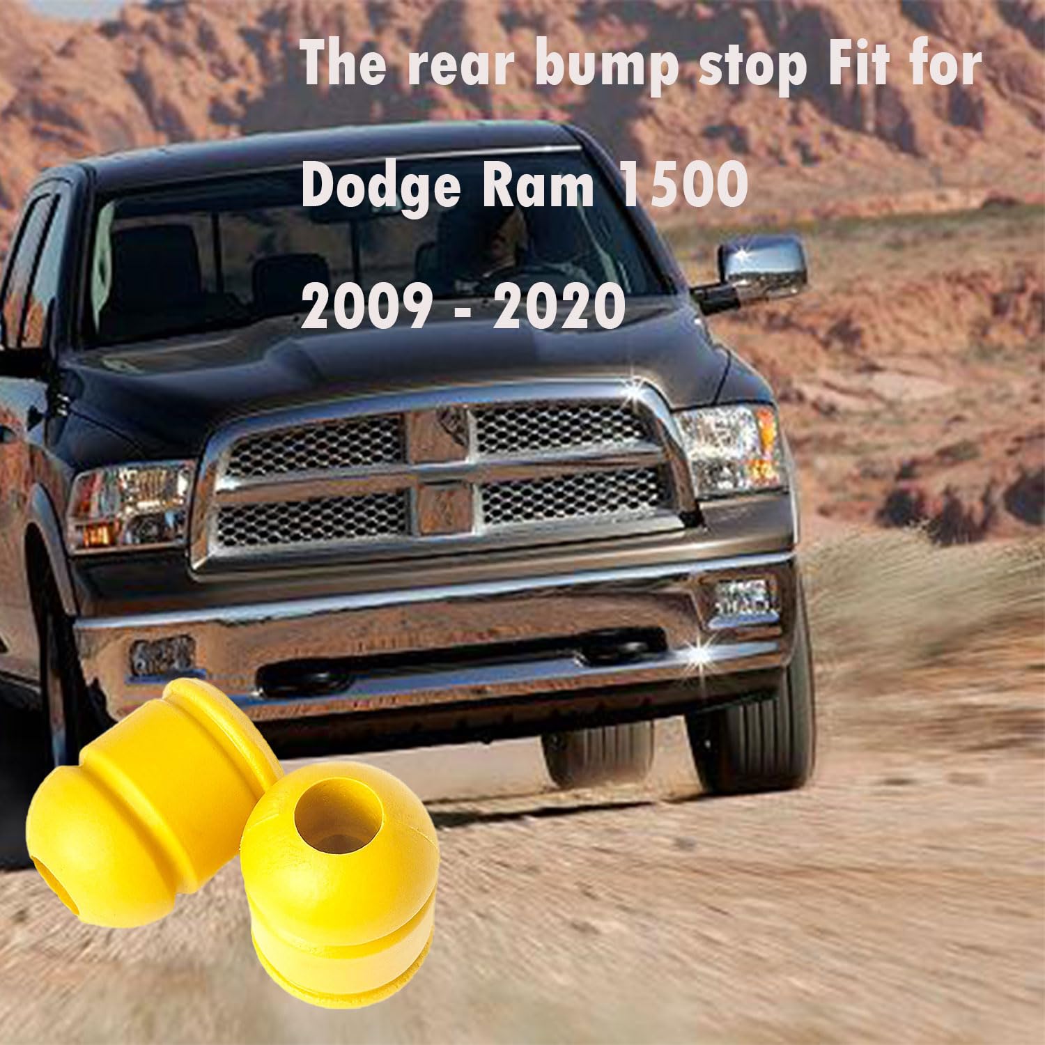 52855788AB Posteriore Bump Stop Fit per Dodge RAM 1500 2009-2020 Braccio di Controllo Sospensione Posteriore Stop Paraurti Sostituire 52855788AC 52855788AC 2 PZ
