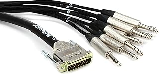 JUMPERZ JDB25-TRS Zipline DB25 to TRS Male 8-Channel Analog Audio Interface Cable - 15 Foot