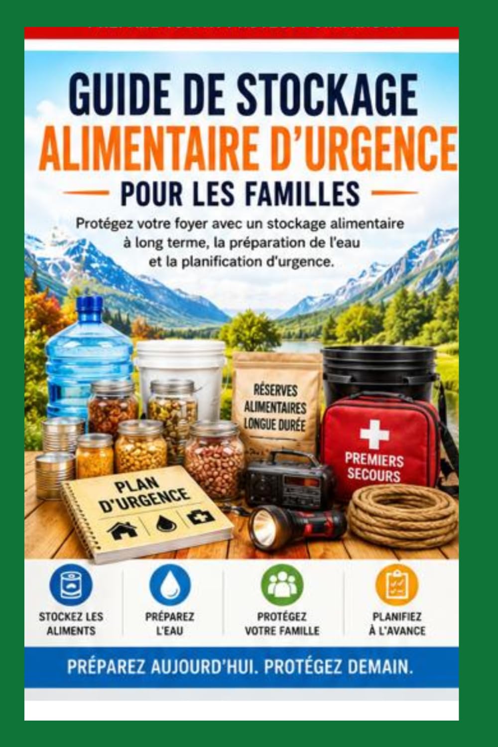 Guide de stockage d'urgence des aliments pour les familles: Protégez votre foyer grâce à un stockage alimentaire à long terme, à la préparation de l'eau et à la planification d'urgence