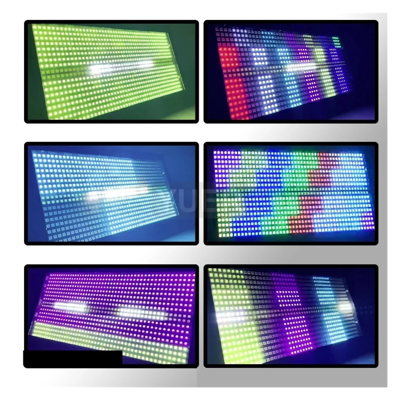 Iluminación de escenario con efecto estroboscópico RGB 200 W, 48+8 segmentos, for fiestas, DJ, discotecas, interiores, clubes, bares, control DMX Actuación en vivo