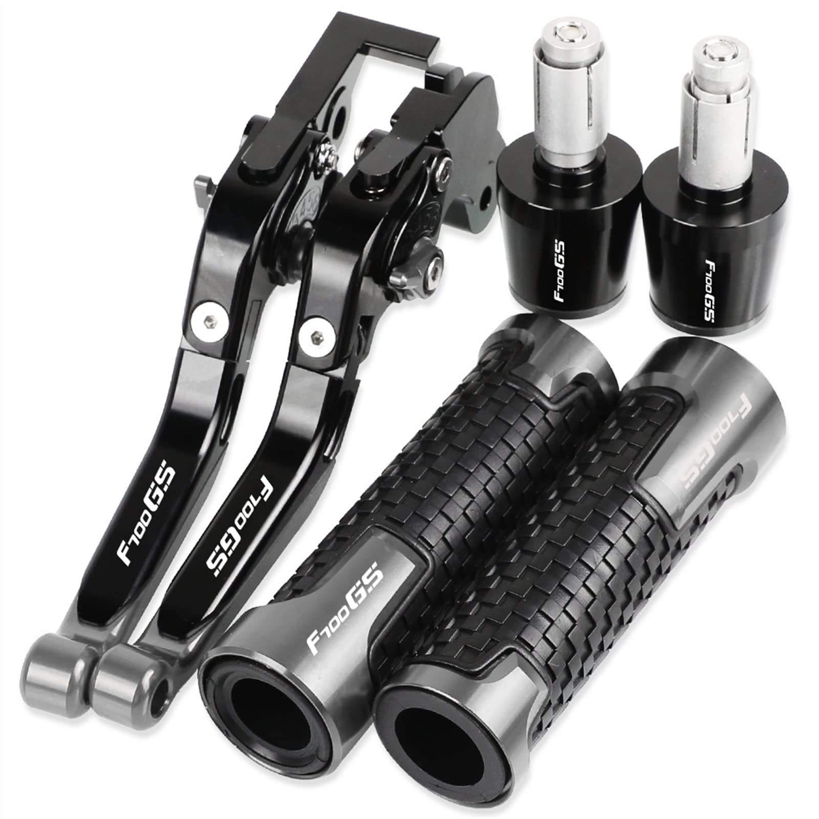 Leviers F700GS pliants et extensibles avec poignées de guidon moto CNC