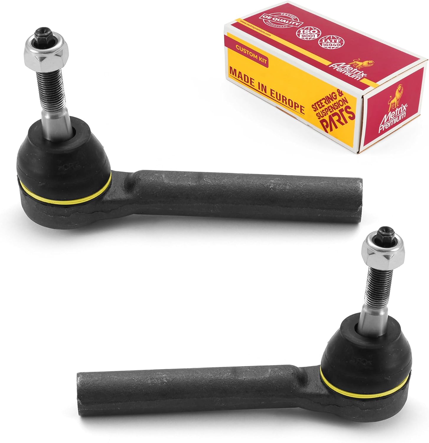 Metrix Premium Chassis Parts - 2 PC Front Outer Tie Rod End Kit Fits 12-15 Ram C/V, 09-14 Volkswagen Routan, 08-16 Chrysler Town and Country, 08-20 Dodge Grand Caravan, ES800403, Made in Europe