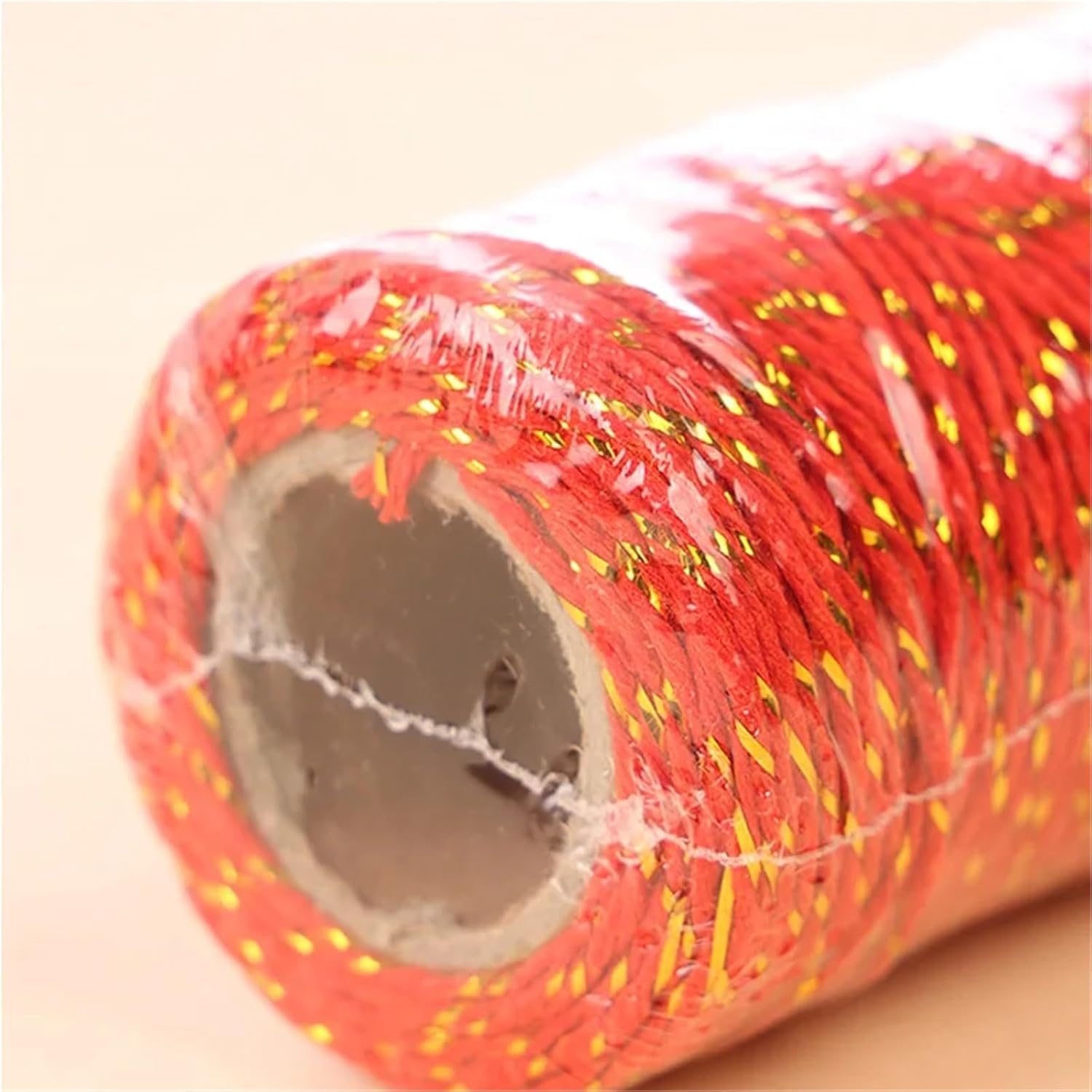 4rolls Cooking Twine 50m X 1.5mm Gift Wrap Cords String Ribbon Gold White Twine Rope Wedding Birthday Christmas Party Supplies Package Wrapping Cord(Green Gold)