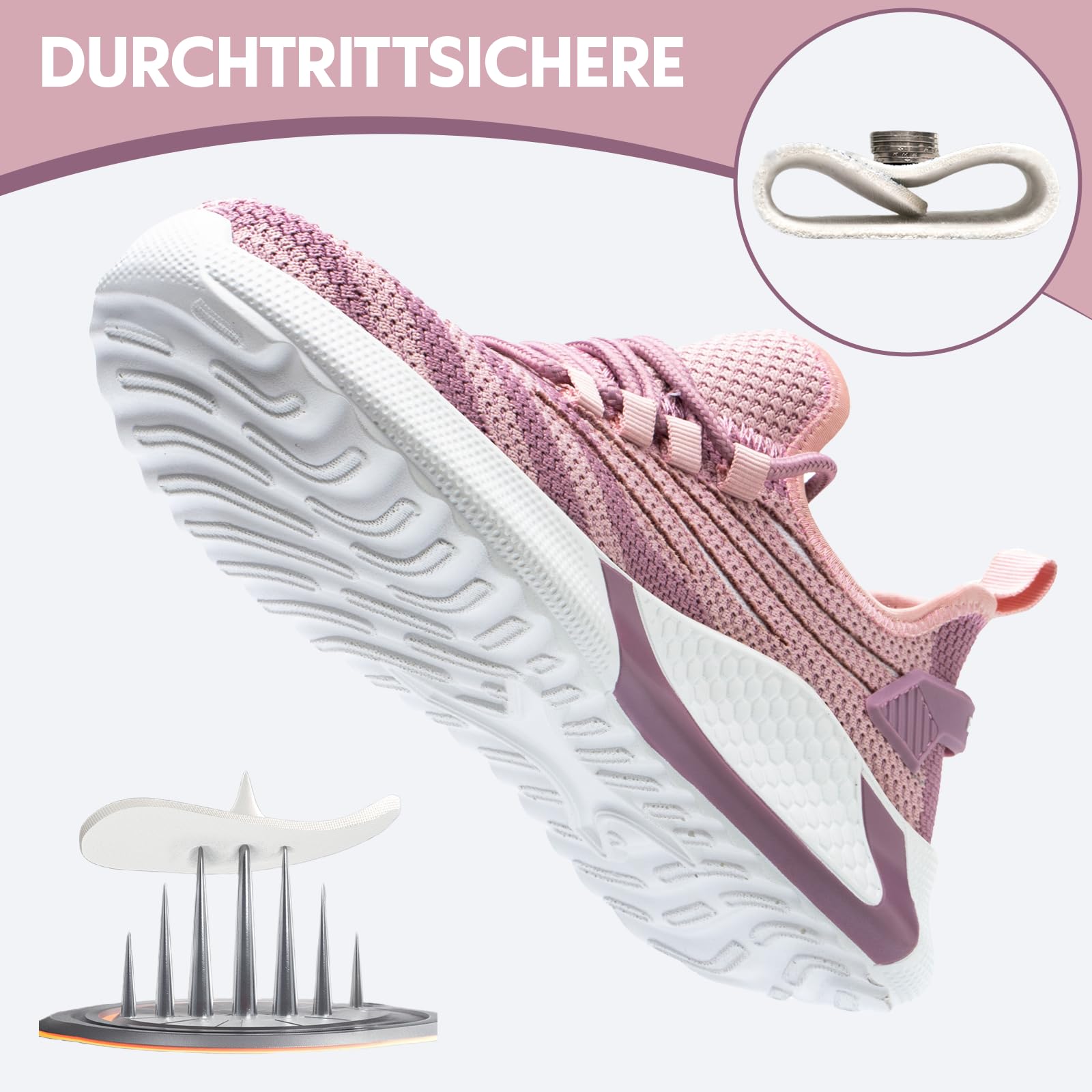 Zapatos de trabajo para hombre, ligeros, de seguridad, transpirables, con puntera de acero, zapatos de protección deportivos