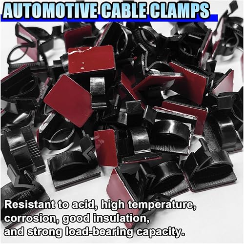 Miniatura 6 de 50 clips adhesivos para organizar cables, organizador de ganchos ajustables para colgar, abrazadera de soporte de alambre adhesivo para pared,