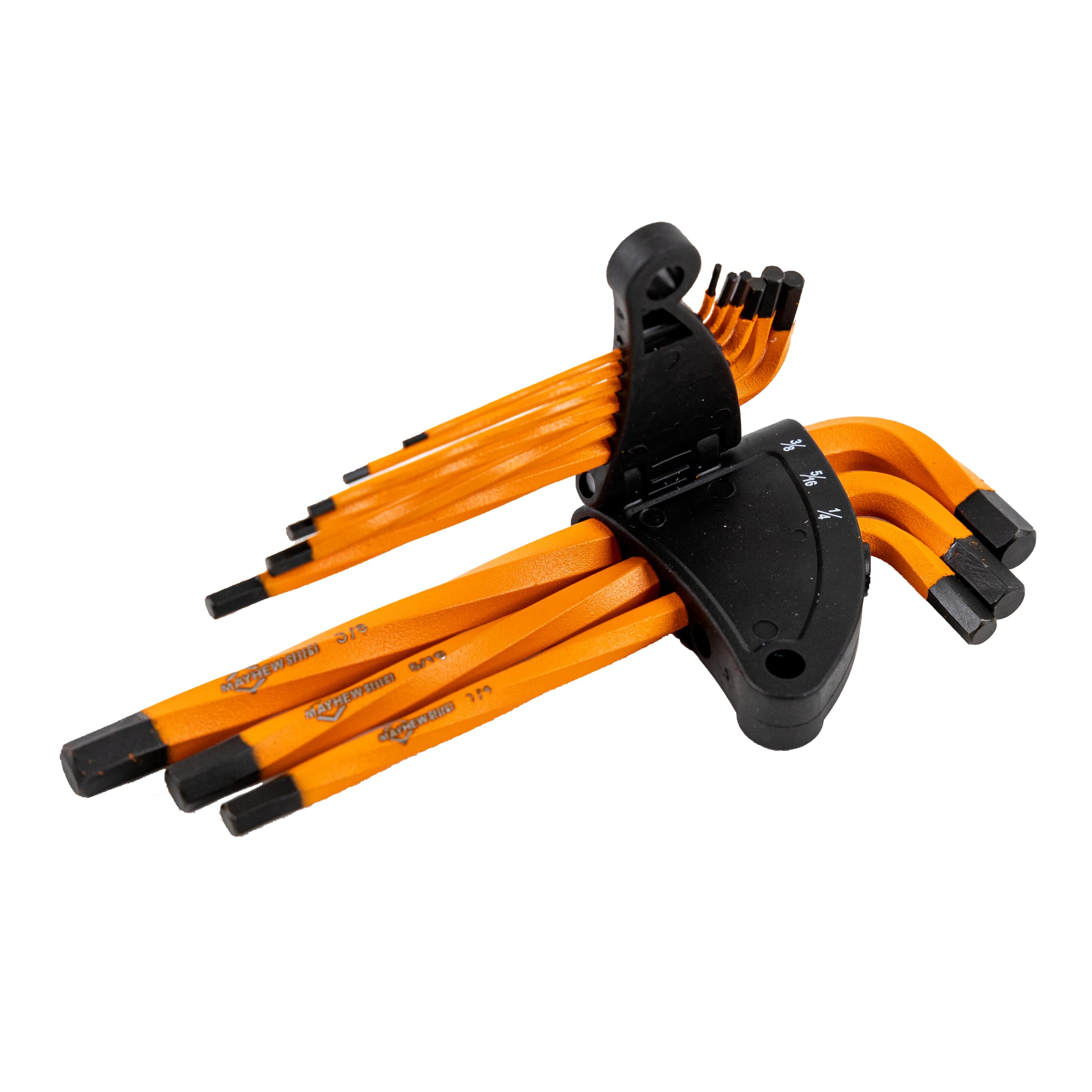 Mayhew Select 45052 SAE Twisted Hex Key Set, 9-Piece - Hand Tool