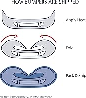 Vista 3 de FitParts Compatible con Cobertura de Parachoques Delantero 2002 2003 2004 2005 2006 2007 2008 2009 Chevy Chevrolet Trailblazer LS LT EXT Sport.