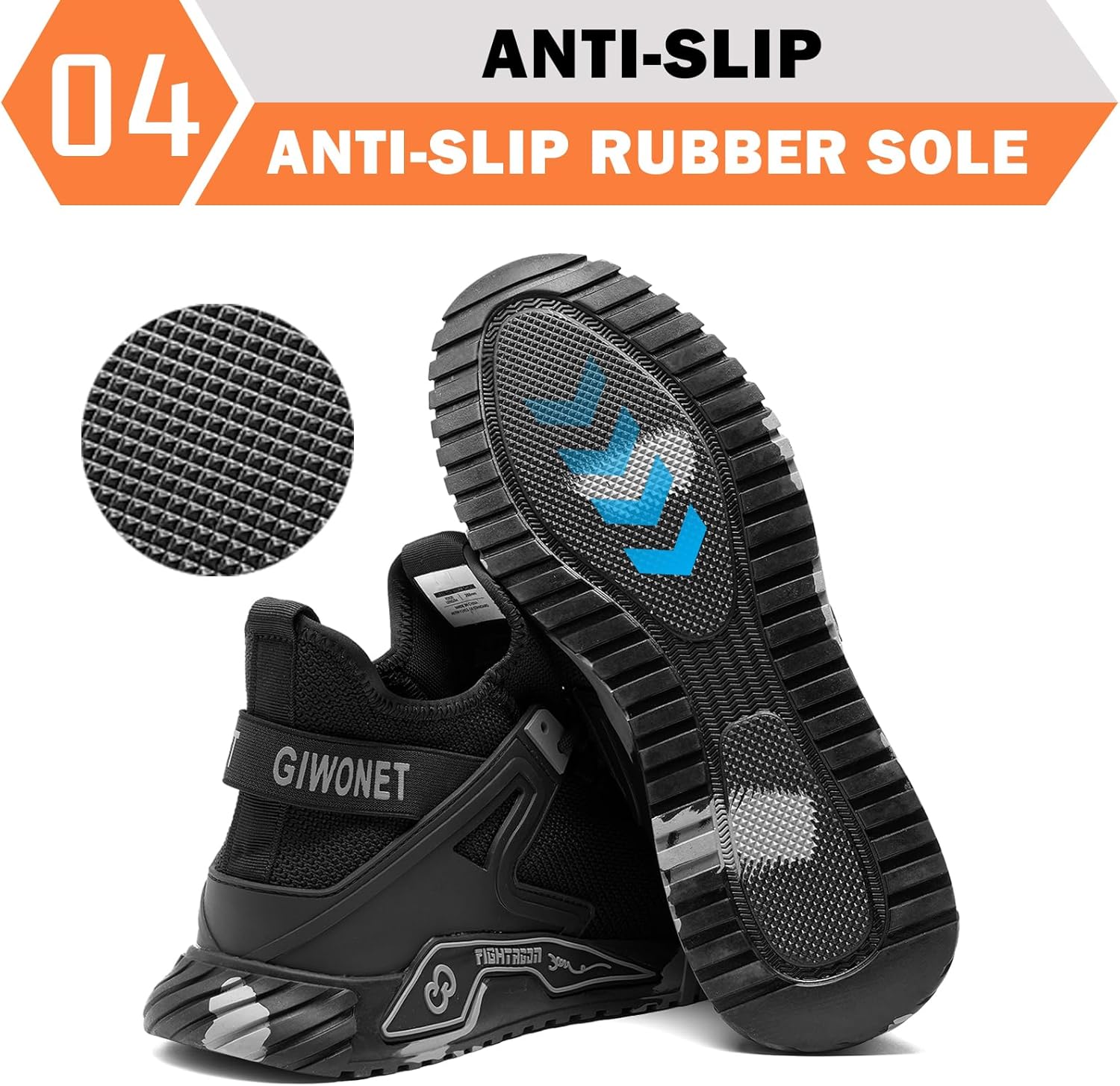 Steel Toe Boots for Men Women Breathble Lightweight Work Boots Slip Resistant High Top Safety Composite Toe Work Indestructible Construction Shoes - Image 7