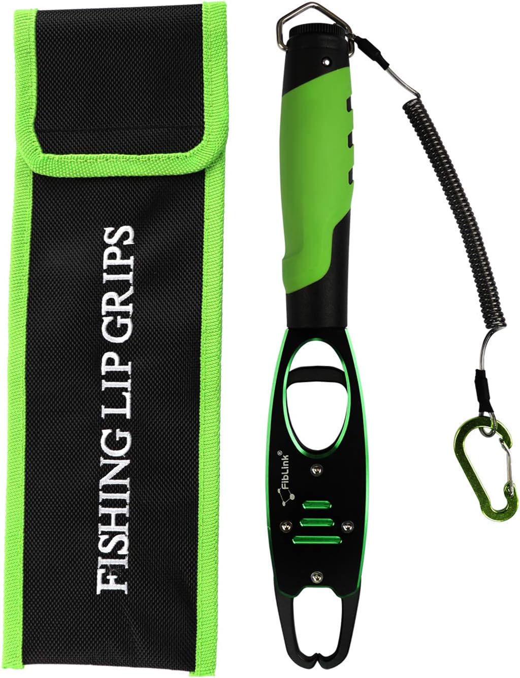 Fiblink Portable Fish Lip Grabber Gripper Grip Tool Aluminum Fishing Pliers Fish Holder Aluminum Fishing Tackle 40lb