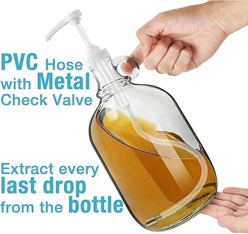 Miniatura 4 de Dispensador de bomba de jarra de galón con tubo de inmersión suave para rosca de 38400 Dispensa 8cc con cada trazo Se adapta a la mayoría de