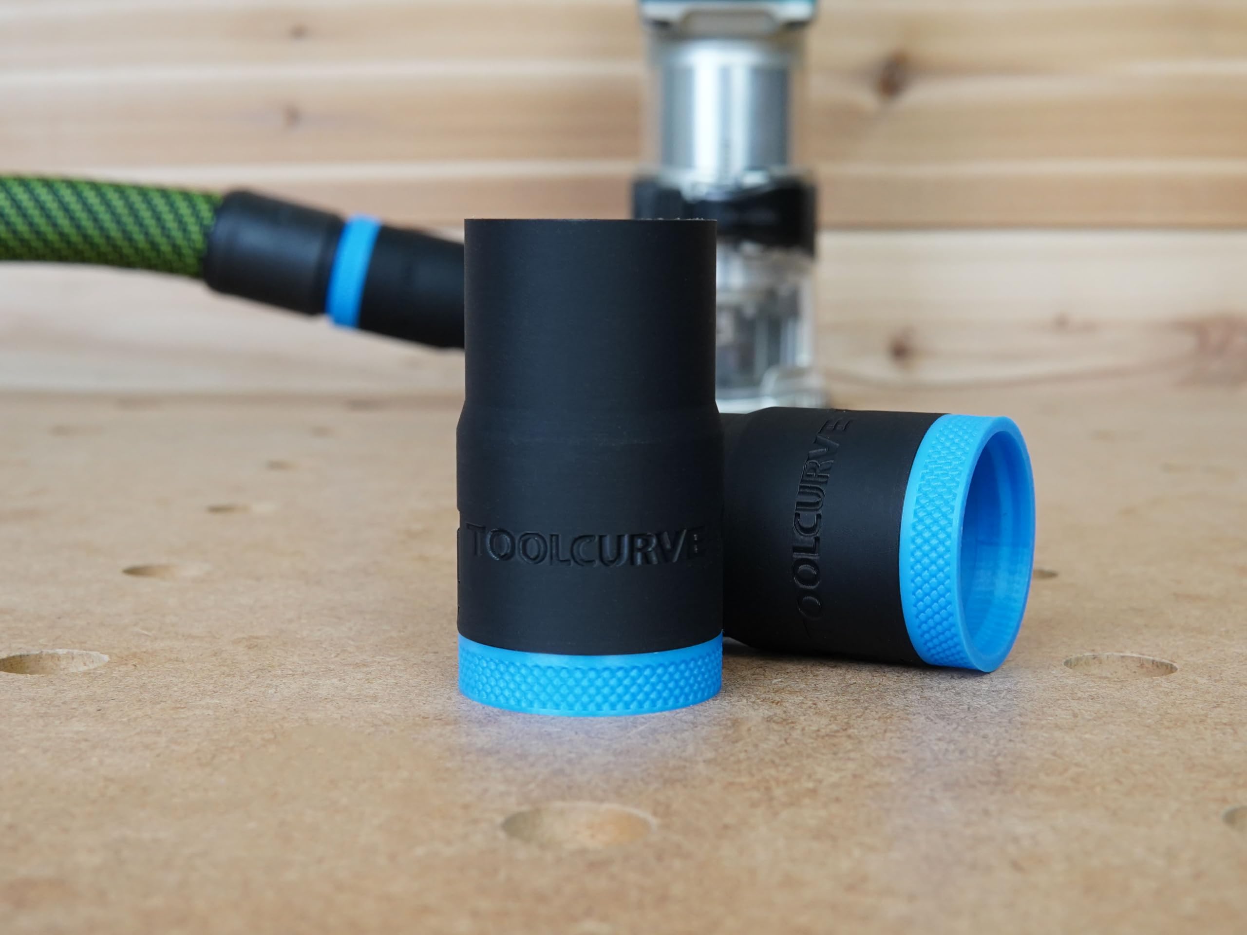 ToolCurve Schlauchadapter kompatibel mit Festool 27 mm Schlauch auf Makita Router