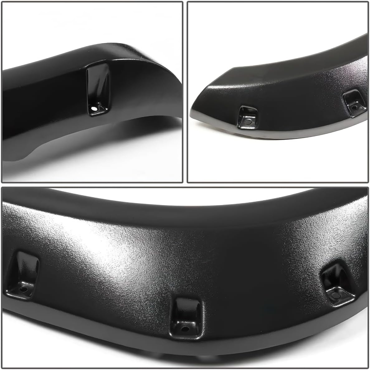 4pcs Fender Flares Compatible with Dodge Ram 1500 2002-2008 Compatible with Ram 2500 3500 2003-2009 Pickup Truck Pocket Riveted Wheel Flares Set Textured Paintable 54334PM