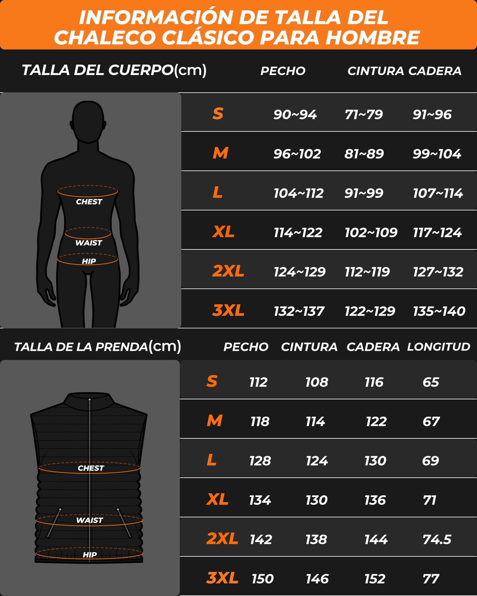 Chaleco Calefactable Hombre con Bateria de 16000mAh - Chaleco Calefactable con 9 Zonas de Calefacción y 3 Temperaturas Ajustables, Chaleco Calefactable para Actividades al Aire Libre