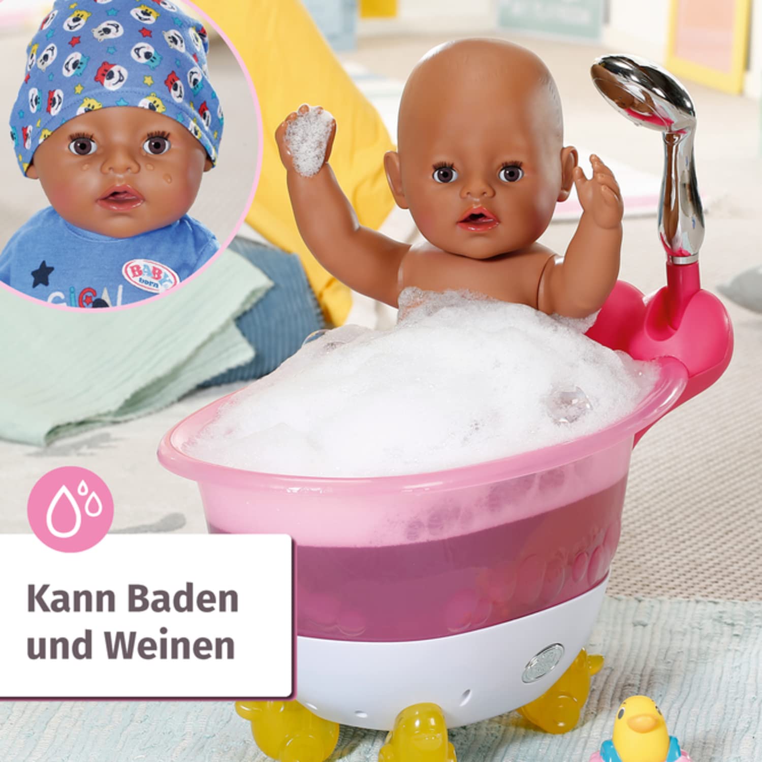 BABY Born Magic Boy DoC, Puppe mit 10 Funktionen für Kinder ab 3 Jahren, funktioniert ohne Batterie, 43 cm groß, 831656 Zapf Creation