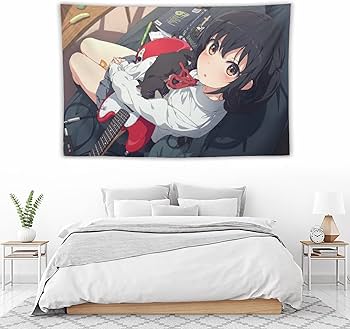 Amazon.co.jp: タペストリー かわいいキャラクター柄 中野梓 あず