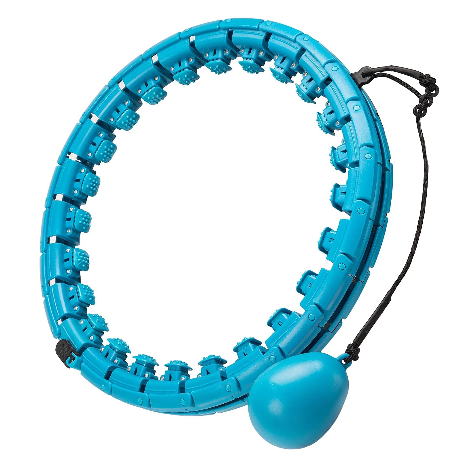Hula Hoop Fitness Dimagrante con Pesi, Hula Hoop Fitness Adulti XXL, 24 articolati per il fitness possono essere utilizzati per perdere peso e fitness