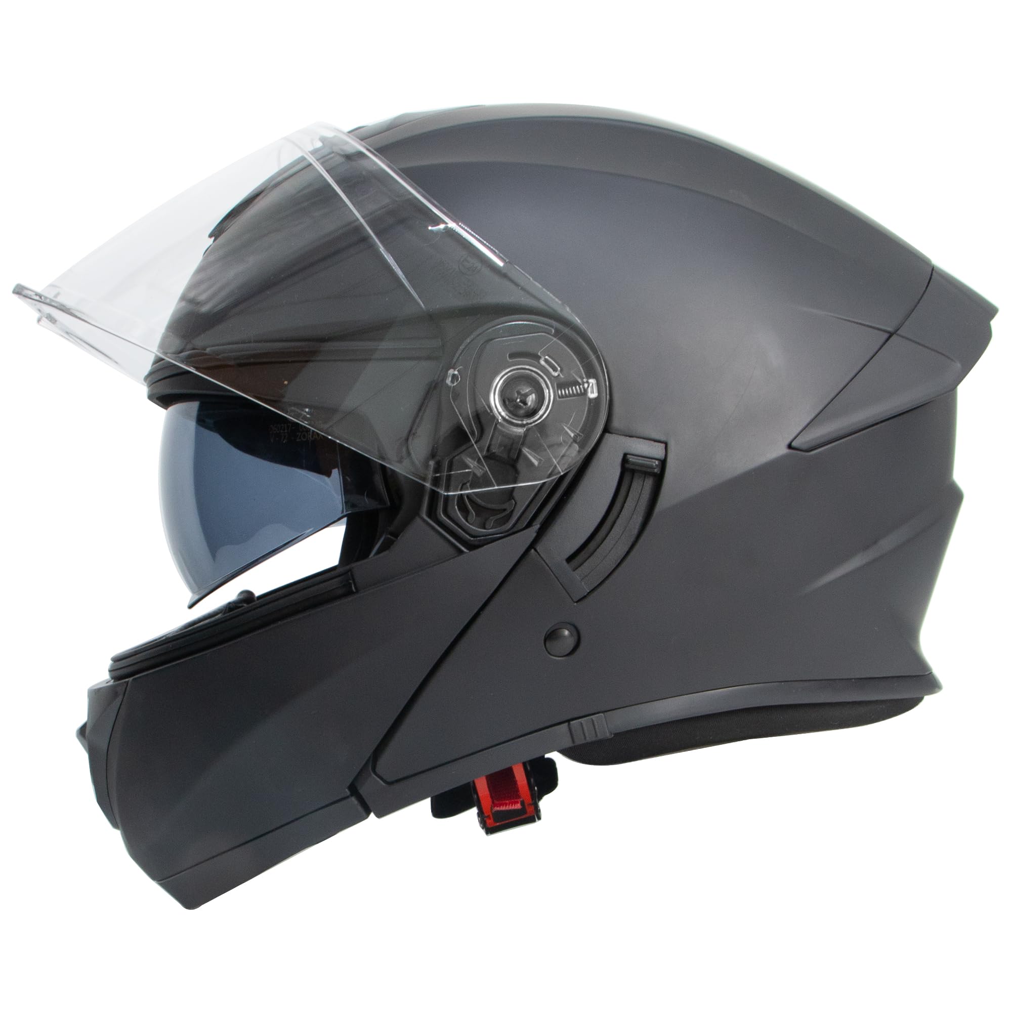 ♡♡♡→ Zorax ZOR-839 Matt Black L (59-60cm) Flip Up Double Visor Helmet