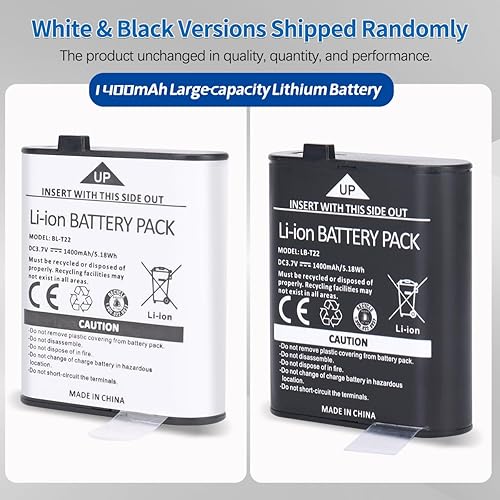 Miniatura 5 de Walkie Talkies Walkie Talkie recargable de largo alcance para adultos, Baofeng F22 FRS Radio Walky Talky Familia Walkie-Talkie con linterna Batería