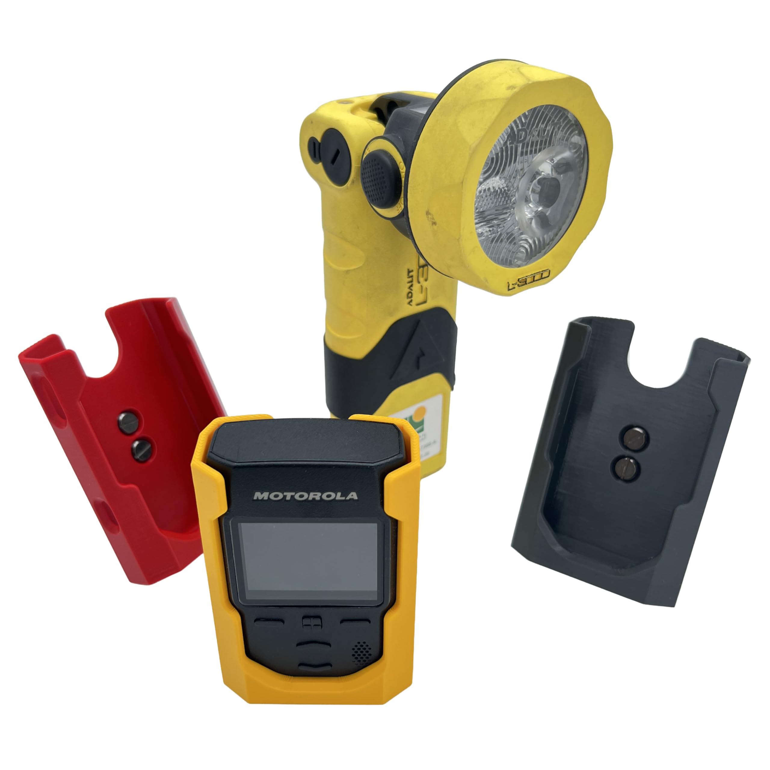 Funkmelderhalter/Holster passend für Motorola TPG2200 inkl. Displayschutzfolie – Made in Germany, speziell für Feuerwehr, Rettungsdienst, Polizei & alle Einsatzkräfte (Blau)
