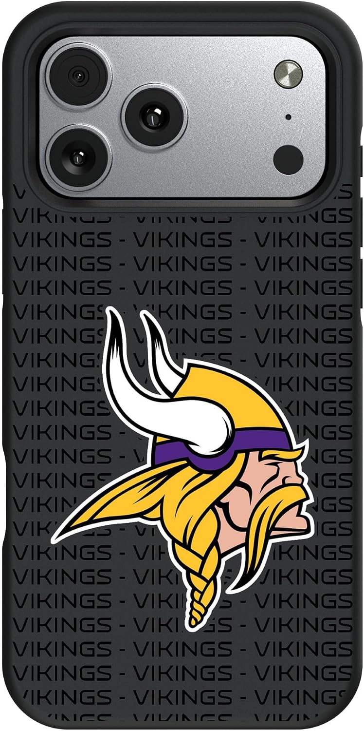 Keyscaper Minnesota Vikings Text Backdrop Design Bump Case for iPhone