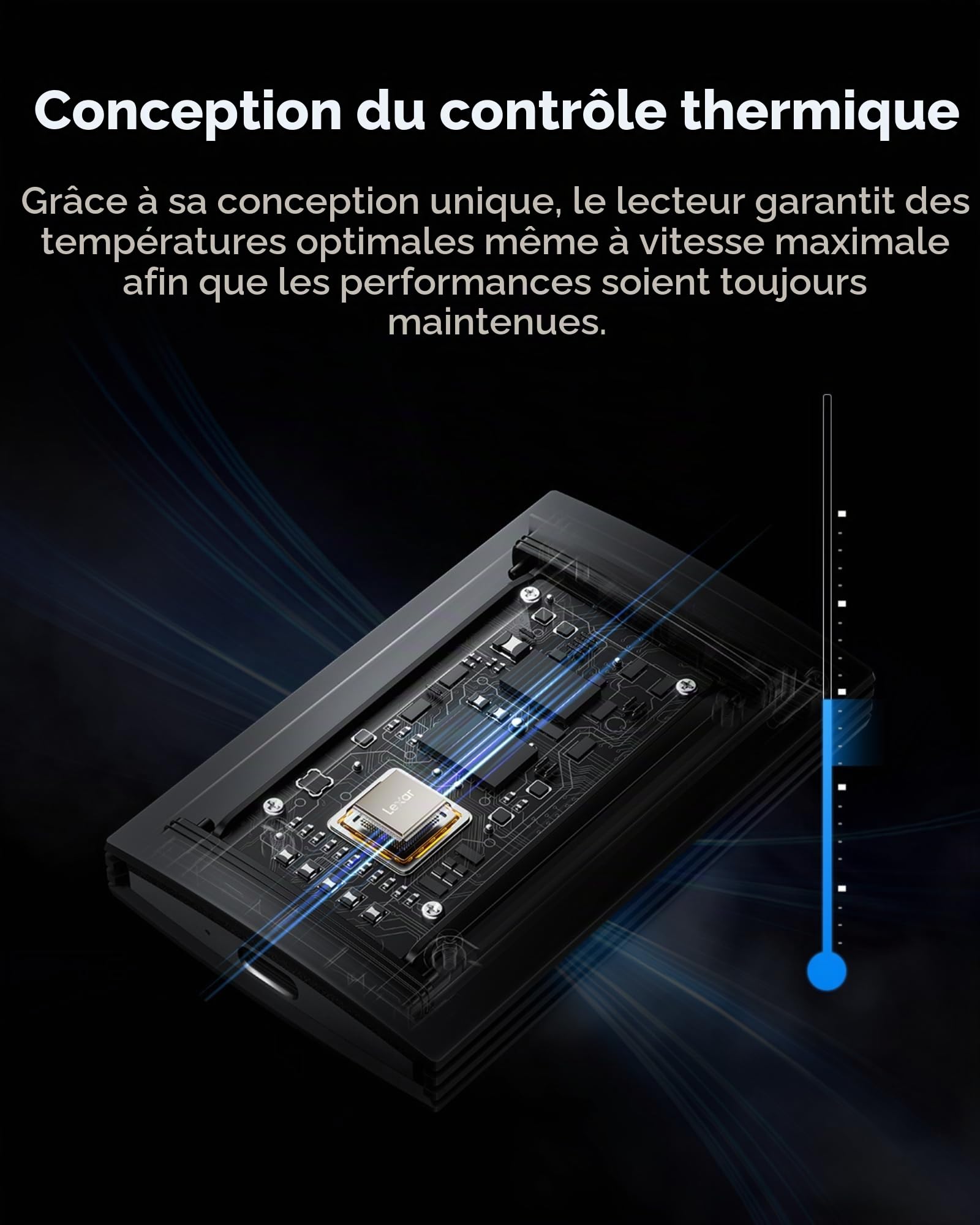 Lexar Armor 700 SSD Portable 4To, jusqu'à 2000 Mo/s en Lecture et écriture USB 3.2 Gen 2x2, SSD Externe IP66 résistant à l'eau et Poussière, Compatible avec Mac/PC, iPhone 15 Pro(LAR700X004T-RNBNG)