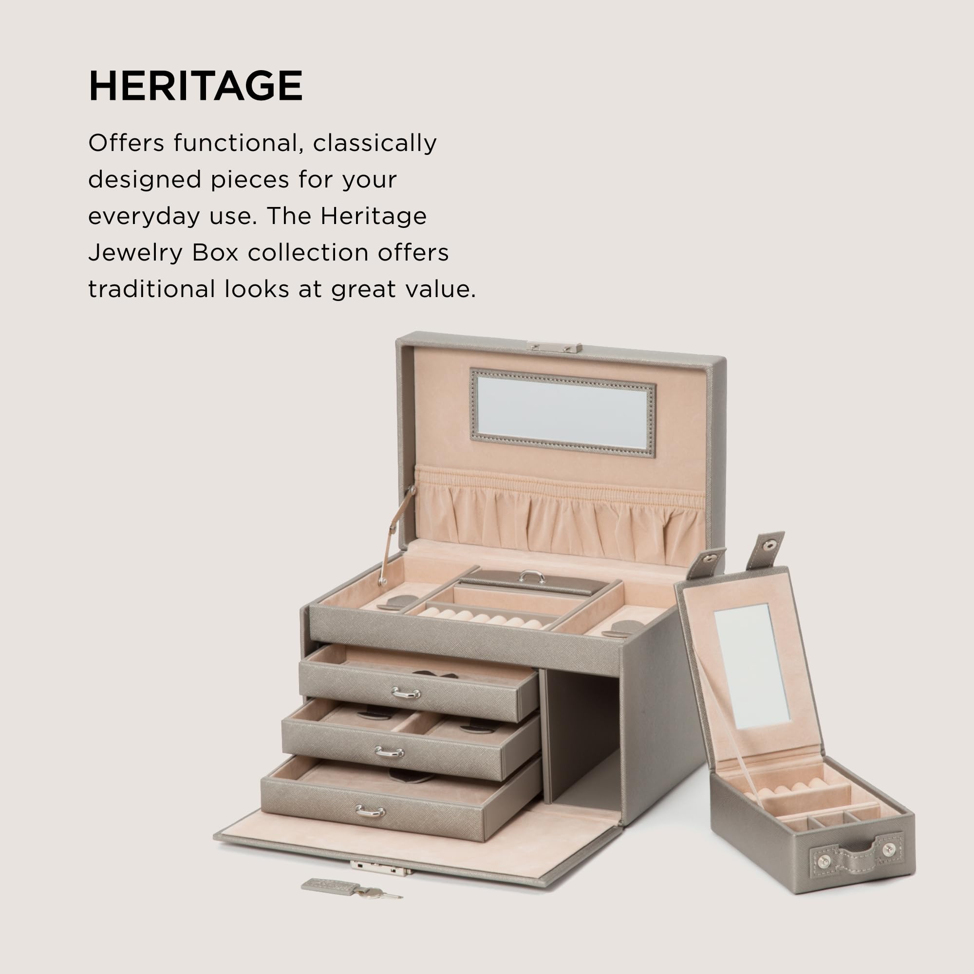 Stackables By Wolf Jewelry Boxes Wolf Caroline Small Gold